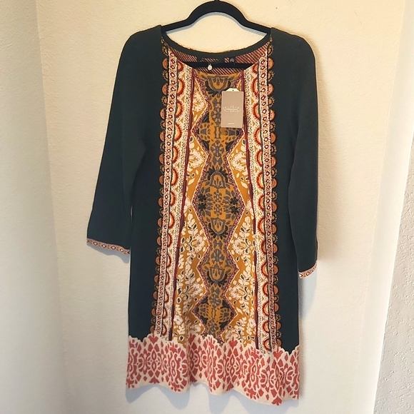 Anthropologie Womens Beaded Lanka Sweater Dress Size Small NWT - Picture 1 of 7